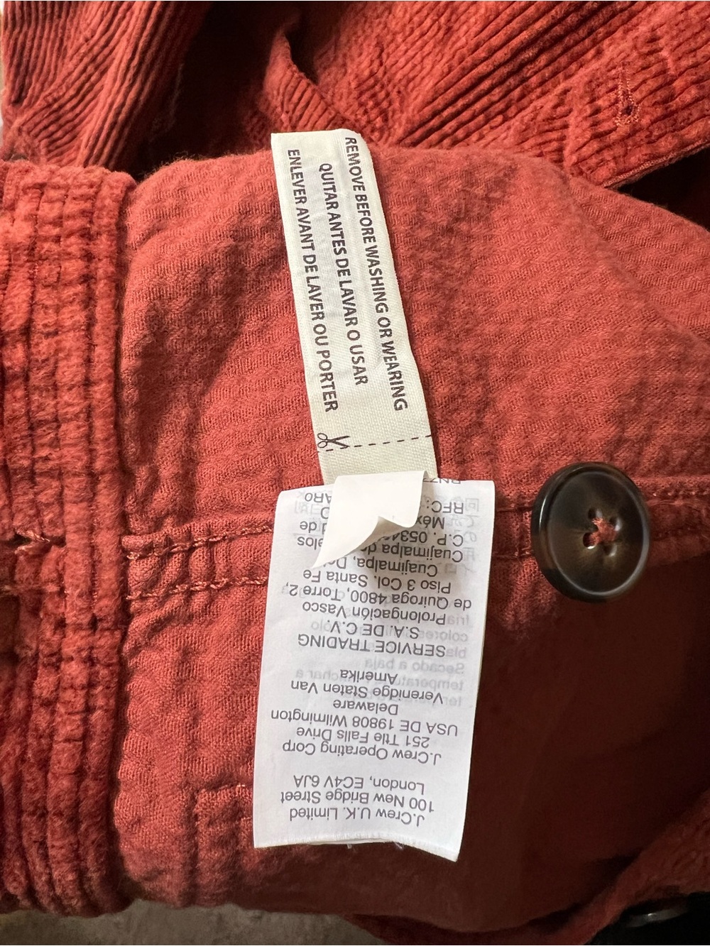 Madewell Rust-Red Corduroy Truck Jacket - Picture 5 of 5